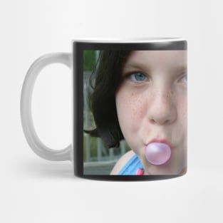 Bubblegum Blowing Bubbles Funny Gum Chewing Social Distancing Face Mask Mug